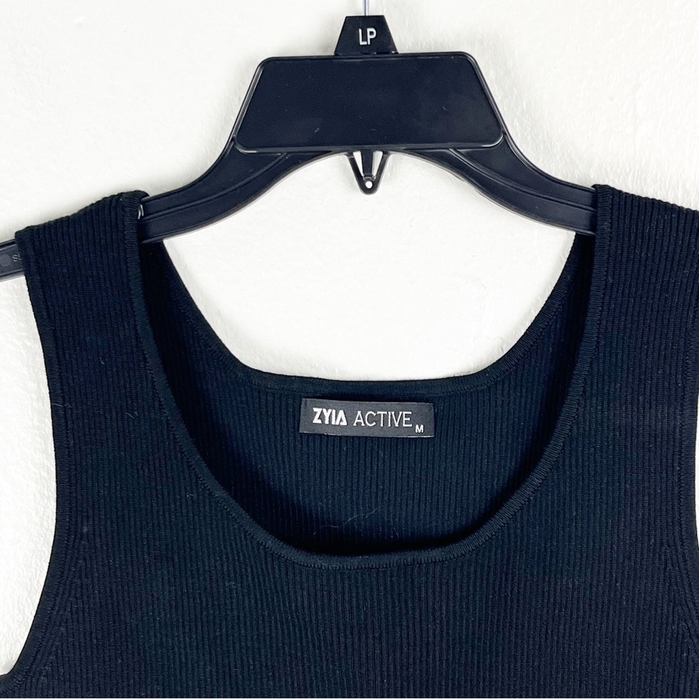 ZYIA Active Black Piping Classy Rank Sweater, Size Medium - Picture 8 of 10